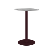 Burgundy Halo Bar Table